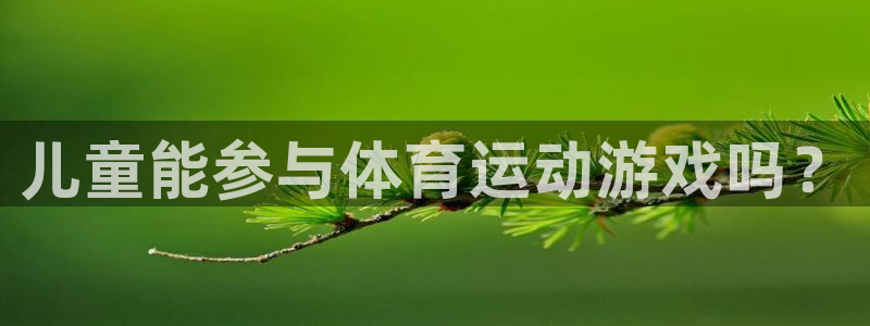 vsport体育：儿童能参与体育运动游戏吗？