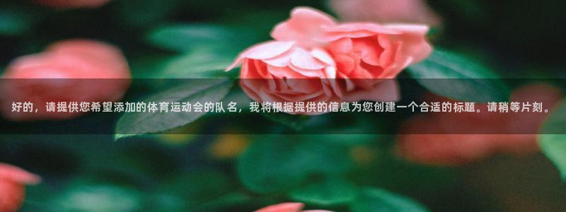 vsport体育在线官网：好的，请提供您希望添加的体育运动会的队名，我将根据提供的信息为您创建一个合适的标题。请稍等片刻。